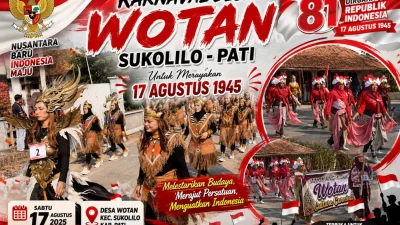 Karnaval Desa Wotan Semarakkan HUT Kemerdekaan, Tradisi dan Kreativitas Warga Tumpah ke Jalan