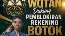 Demang Wotan Dukung Pemblokiran Rekening Botok oleh Bank Mandiri.